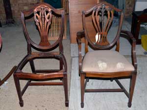 513. Pair of chairs at E & A Wates